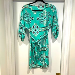 Tribal lightweight dress with tie, SIZE L
